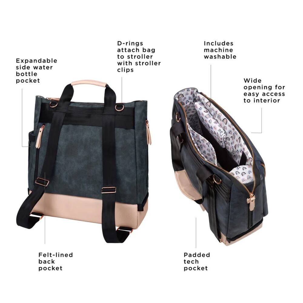 Petunia Pickle Bottom Pivot Pack in Indigo Blush Baby Diaper Bag - Picture 3 of 5